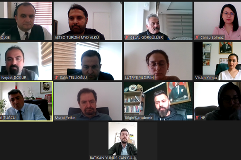 ALTSO TURİZM MYO AKADEMİK PERFORMANS DEĞERLENDİRMESİ İÇİN TOPLANDI