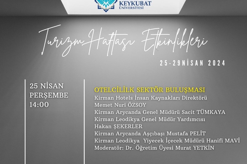 Turizm Haftası Etkinlikleri Turizm Haftası Etkinlikleri